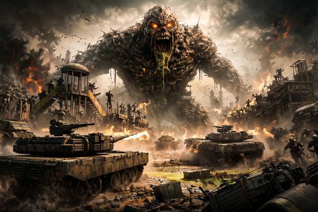 Tank & Troops vs Boss Zombies - Jabali AI Poster