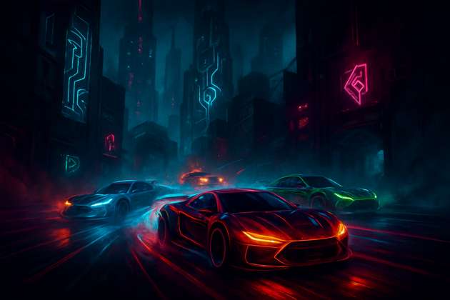 Neon Veil: Shadow Circuit - Jabali AI Poster