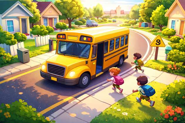 Morning School Run - Jabali AI Poster