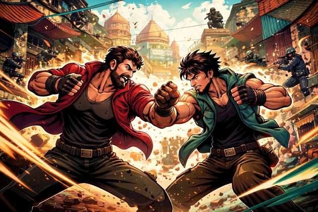 Desi Gunfighter Arena - Jabali AI Poster