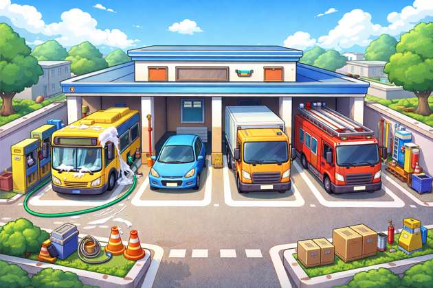 Park & Drive Fleet - Jabali AI Poster