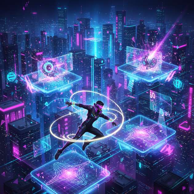 Neon Pulse Override - Jabali AI Poster