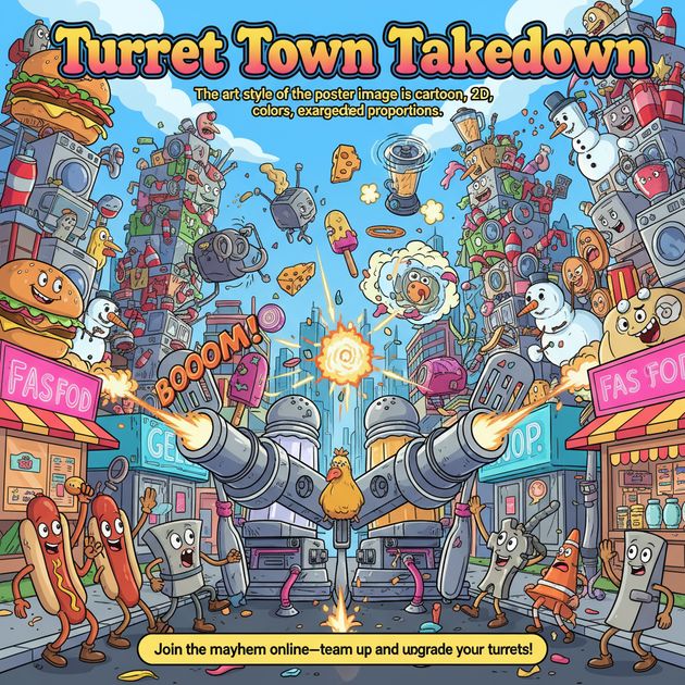 Turret Town Takedown - Jabali AI Poster