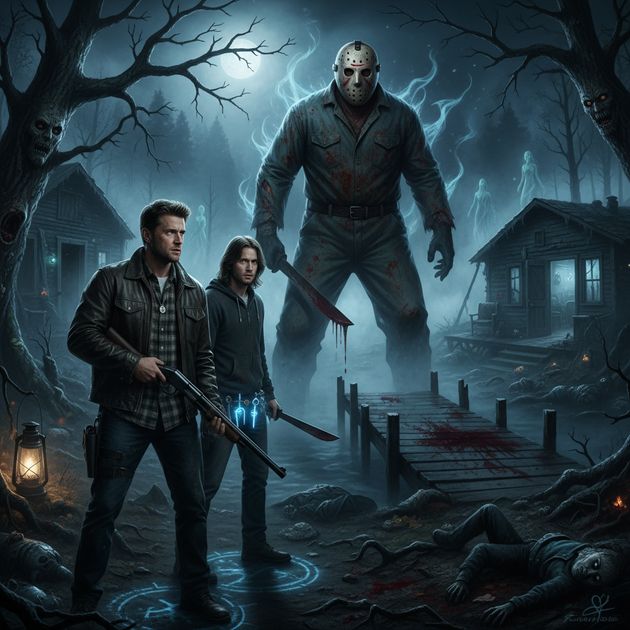 Blood Tide at Crystal Lake - Jabali AI Poster