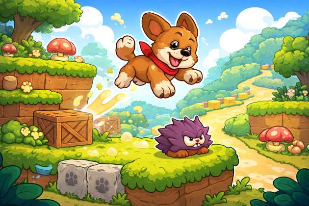 Kutta Jump Quest - Jabali AI Poster
