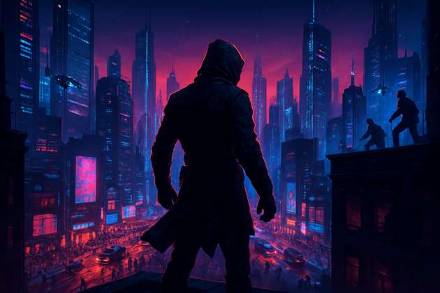 Neon Veil - Jabali AI Poster