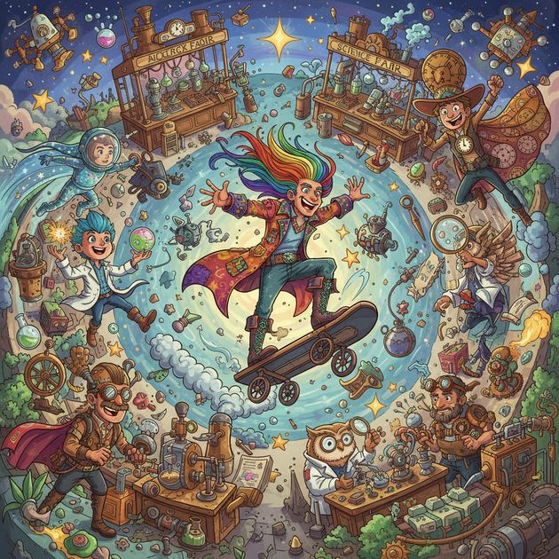 Stardust Science Fairgrounds - Jabali AI Poster