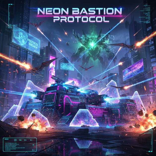 Neon Bastion Protocol - Jabali AI Poster