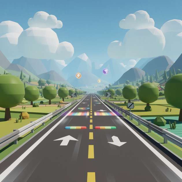 Highway Rush 3D - Jabali AI Poster