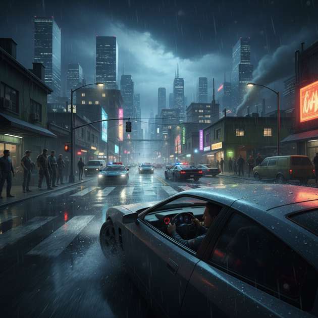 Urban Drive Rush - Jabali AI Poster