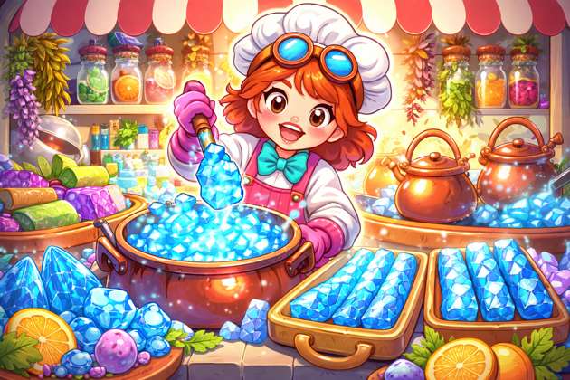 Blue Rock Candy Cookoff - Jabali AI Poster