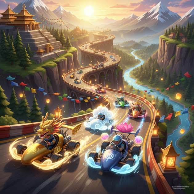 Himalayan Circuit Clash - Jabali AI Poster