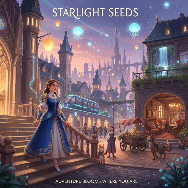 Jeweled Slippers City - Jabali AI Poster