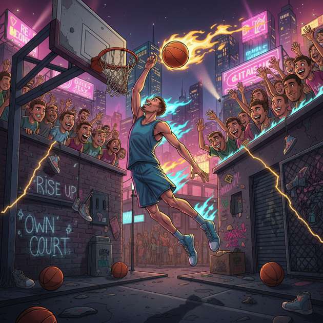 Neon Skyline Ascend - Jabali AI Poster