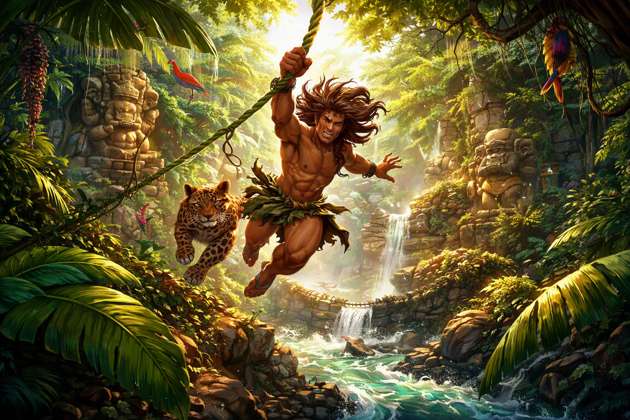 Tarzan Jungle Run - Jabali AI Poster