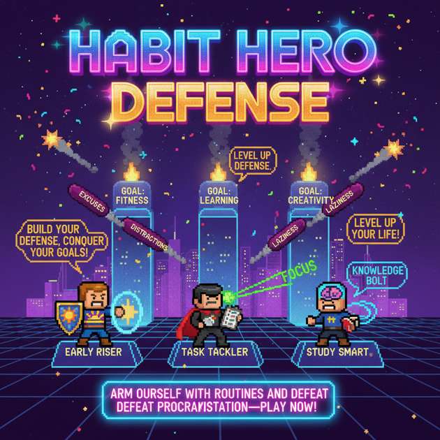 Habit Hero Defense - Strategic Defense Arcade by Jabali AI
