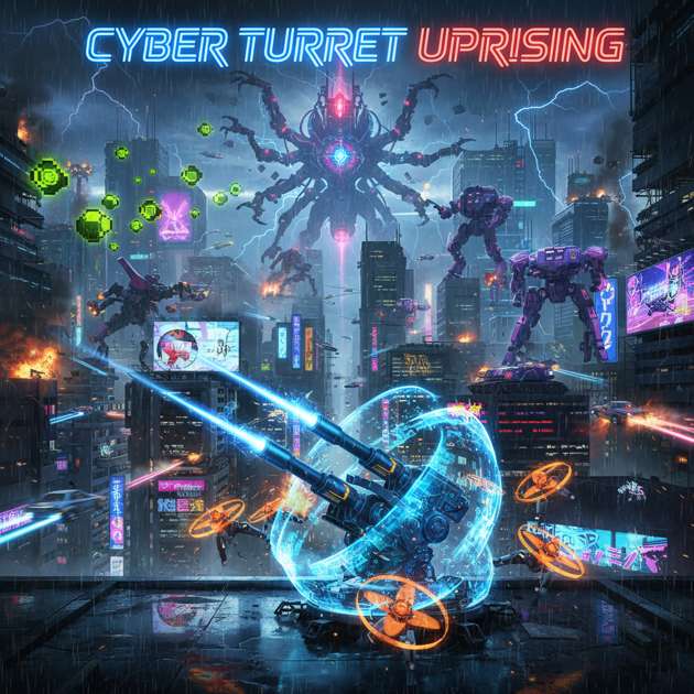Cyber Turret Uprising - Jabali AI Poster