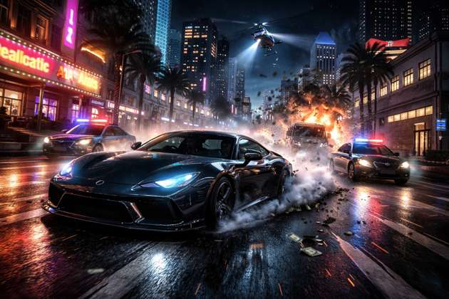 Urban Heist Racing - Jabali AI Poster