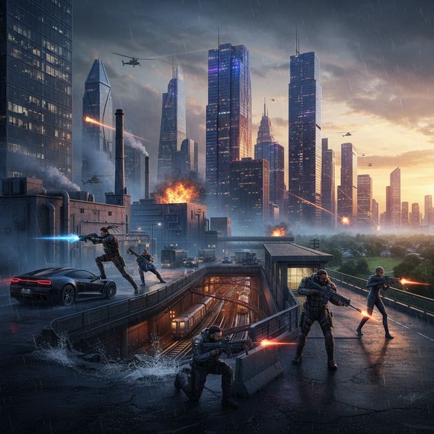 Urban Survival Arena - Jabali AI Poster