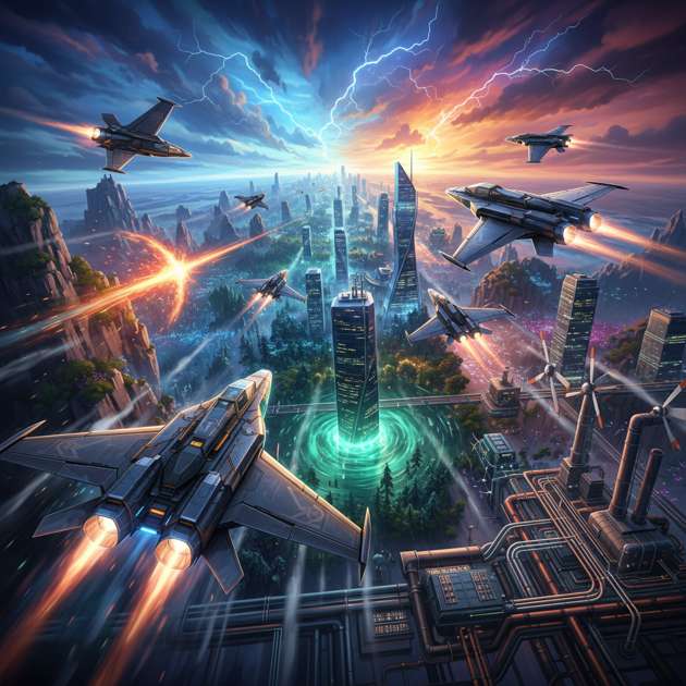 Stealth Velocity: Sky Rivals - 3D Racing by Jabali AI