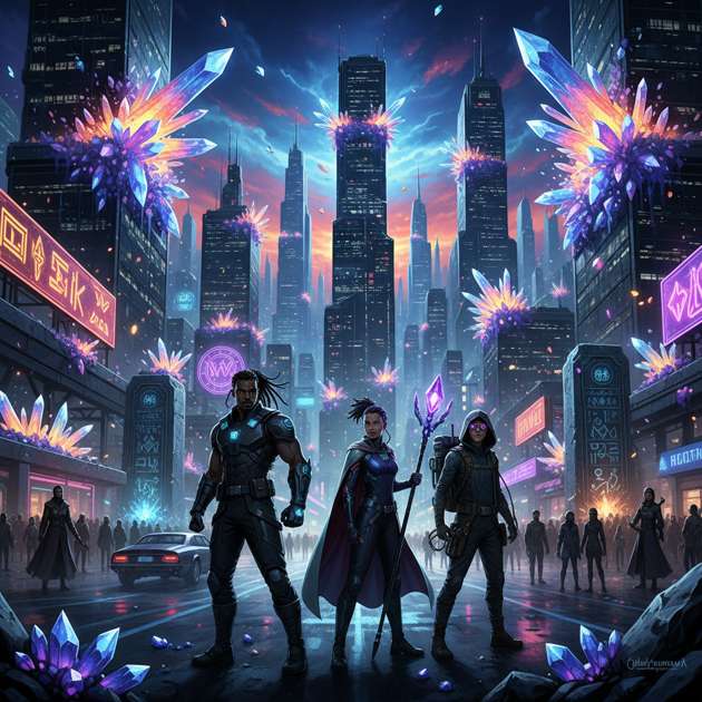 Crystal City Quest - Jabali AI Poster