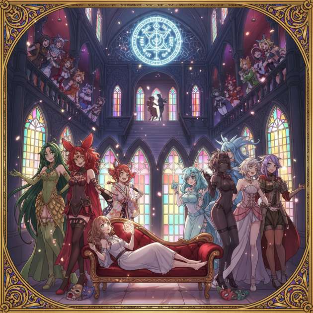 Sigils and Stained Glass Hearts - Jabali AI Poster