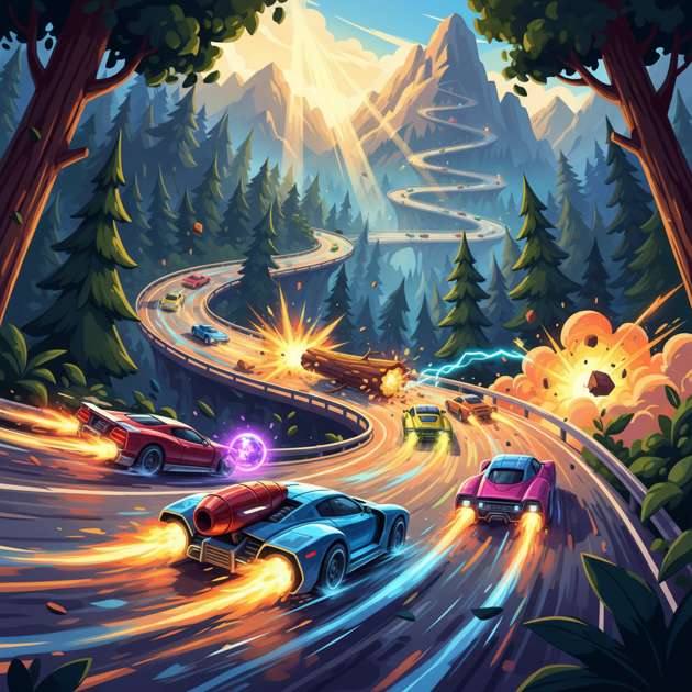 Wild Highway Rivals - Jabali AI Poster