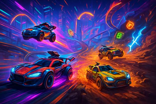 Neon Velocity: Combat Rush - Jabali AI Poster