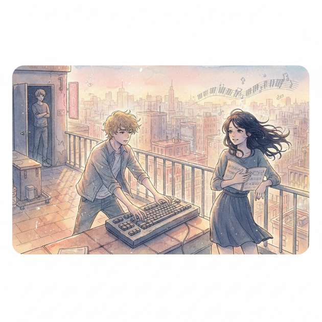 A Duet Above the City - Jabali AI Poster