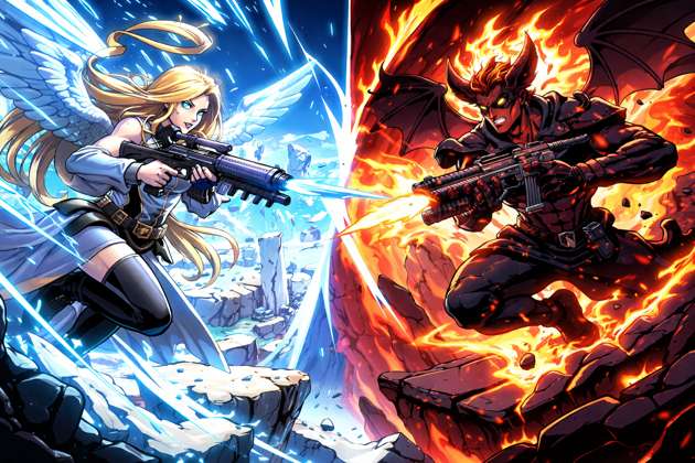 Marcelo vs Isabella Fire and Ice - Jabali AI Poster