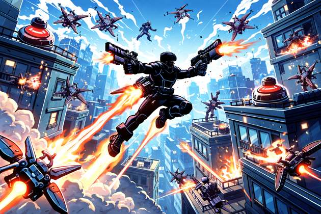 Jetpack fight - Jabali AI Poster
