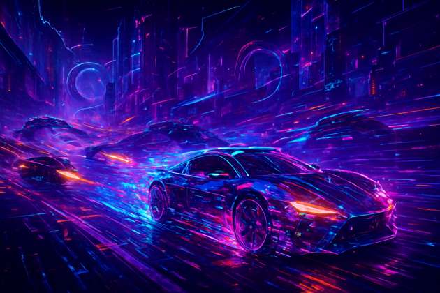 Phase Shift: Neon Vortex - Jabali AI Poster