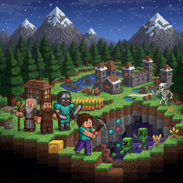 Blockbound Realms - Jabali AI Poster