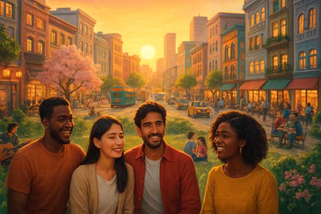 Warm Shores Citylife - Jabali AI Poster