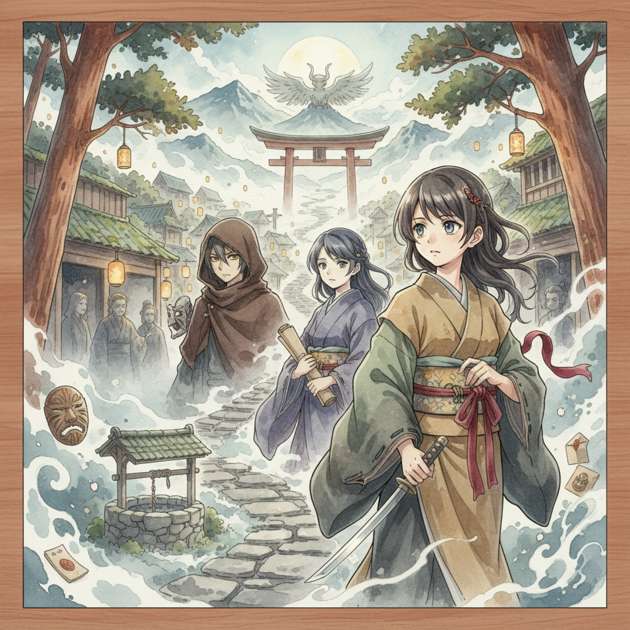 Mist Upon the Cedar Path - Jabali AI Poster