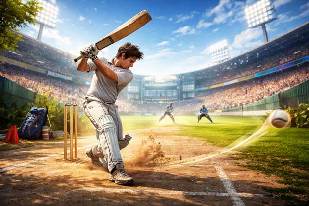 Cricket Rise Street to Stadium - Jabali AI Poster
