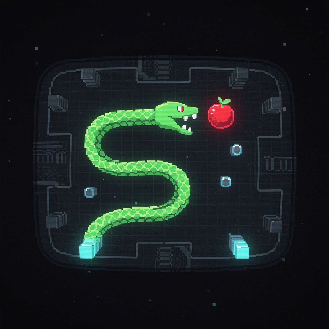 Neon Snake Dash game artwork
