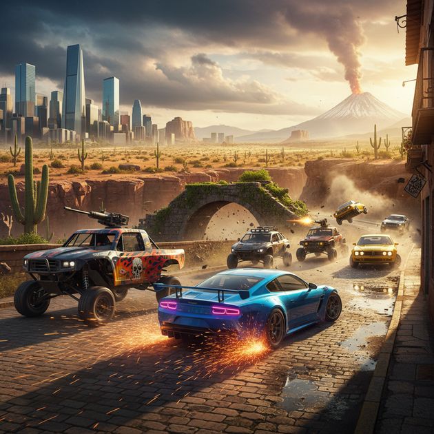 Festival of Speed: Battle Roads - Jabali AI Poster