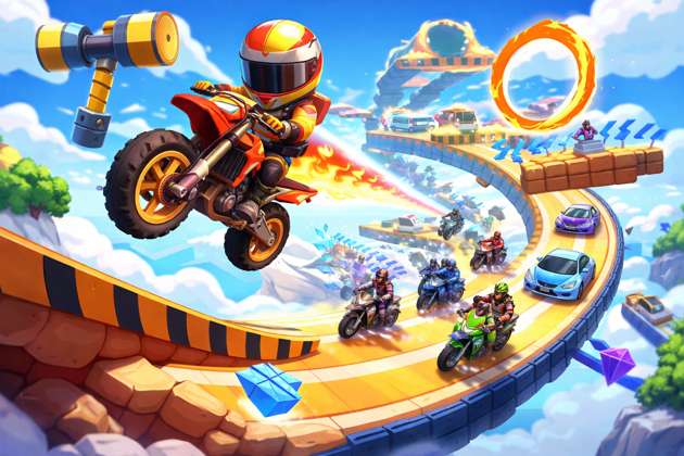 Moto Ramp Rush 3D - Jabali AI Poster