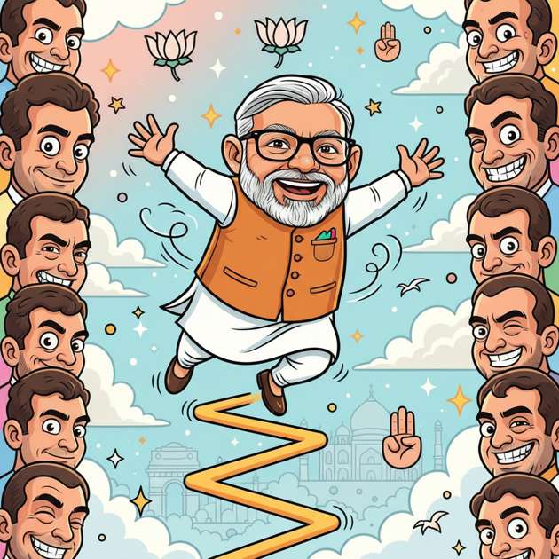 Flying Modi - Jabali AI Poster