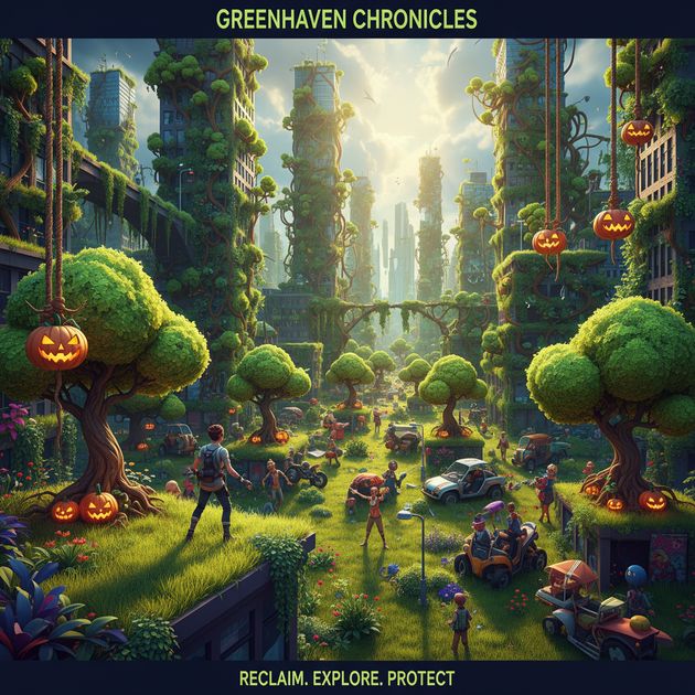 Pumpkin City Bloom - Jabali AI Poster