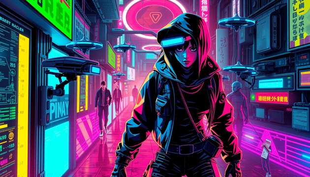 Neon Havoc: The Maze Within - Jabali AI Poster