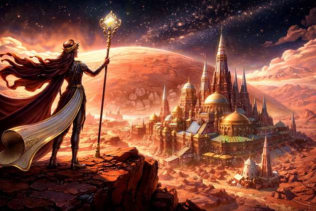Mars Empress Castle - Jabali AI Poster
