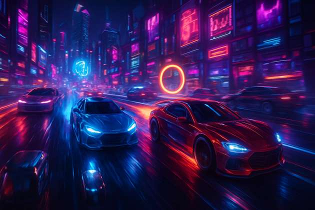 Neon Rush: Urban Rivals - Jabali AI Poster