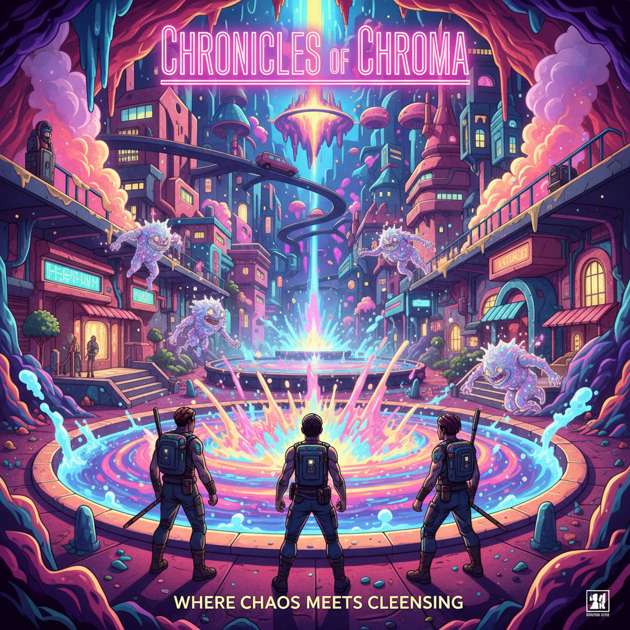 Chromatic Fizz City - Jabali AI Poster