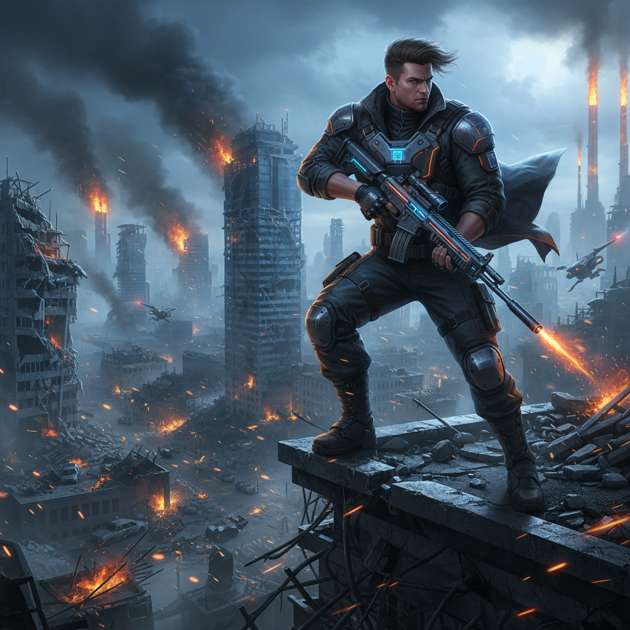 Urban Firestorm - Jabali AI Poster