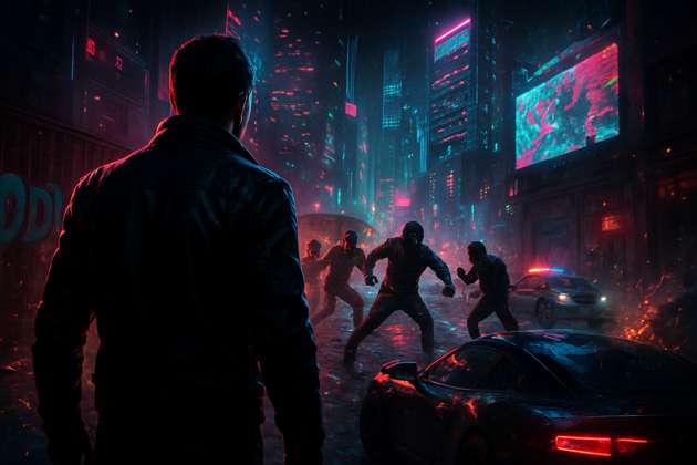 Neon Turf Rivals - Jabali AI Poster