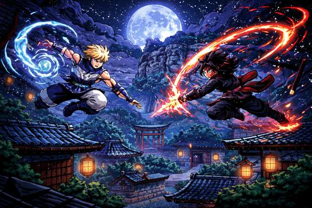 Shinobi Clash Pixels - Jabali AI Poster