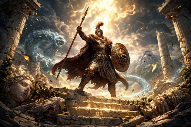 Mythic Warrior Legends - Jabali AI Poster
