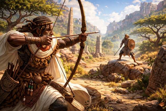 Abyssinian Archer - Jabali AI Poster